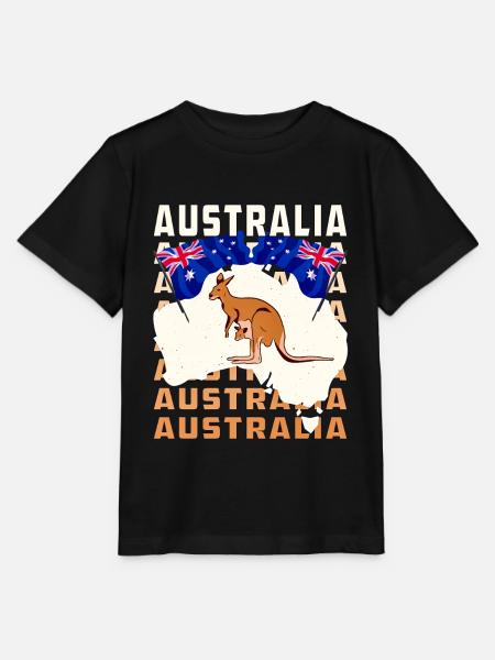 AUSTRALIA - Stanley/Stella Kinder T-Shirt MINI CREATOR  - Schwarz
