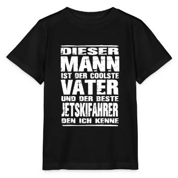 Jetski - Stanley/Stella Kinder T-Shirt MINI CREATOR  - Schwarz - Vorne - Mikhail (115cm)