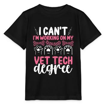 Vet Tech Funny Vet Tech Student Vet Tech School - Stanley/Stella MINI CREATOR Kids’ T-Shirt - black - Front - Mikhail (115cm)