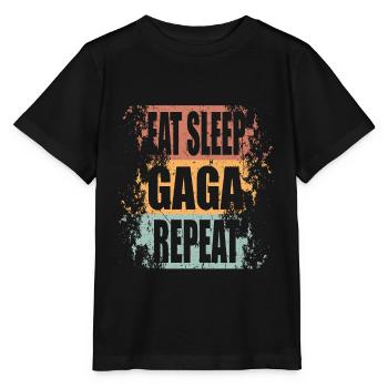 Gaga Ball Eat Sleep Repeat - Stanley/Stella MINI CREATOR Kids’ T-Shirt - black - Front - Mikhail (115cm)