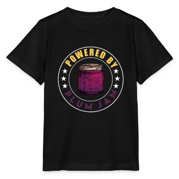 Dicton de purée de prunes - T-shirt bio MINI CREATOR Stanley/Stella Enfant - noir - Devant - Mikhail (115cm)