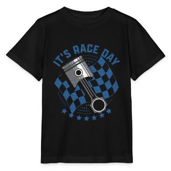 Autorennen Geschenk Motorsport - Stanley/Stella Kinder T-Shirt MINI CREATOR  - Schwarz - Vorne - Mikhail (115cm)