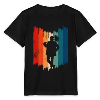 Schornsteinfeger Retro Schornsteinfeger - Stanley/Stella Kinder T-Shirt MINI CREATOR  - Schwarz - Vorne - Mikhail (115cm)