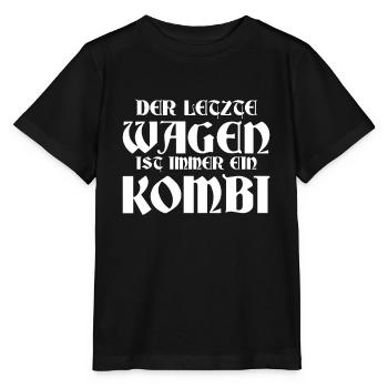 Der letzte Wagen ist ein Kombi schwarzer Humor - Stanley/Stella Kinder T-Shirt MINI CREATOR  - Schwarz - Vorne - Mikhail (115cm)