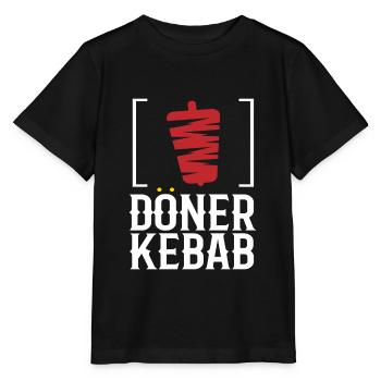 Doner Kebab Kebab Brochette De kebab Rôtisserie Snack - T-shirt bio MINI CREATOR Stanley/Stella Enfant - noir - Devant - Mikhail (115cm)
