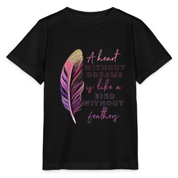 Inspiration Disant Plume - T-shirt bio MINI CREATOR Stanley/Stella Enfant - noir - Devant - Mikhail (115cm)