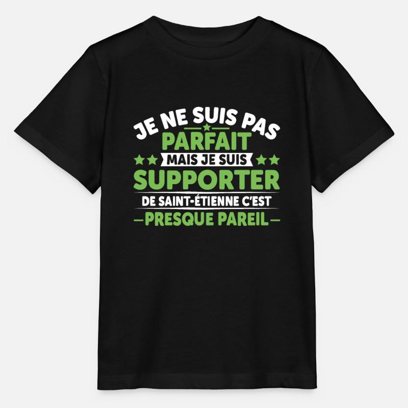 Supporter De Saint Étienne - T-shirt bio MINI CREATOR Stanley/Stella Enfant - noir