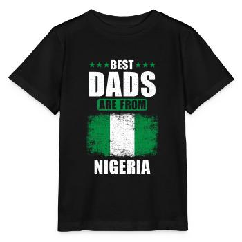 Beste Väter sind aus Nigeria - Stanley/Stella Kinder T-Shirt MINI CREATOR  - Schwarz - Vorne - Mikhail (115cm)