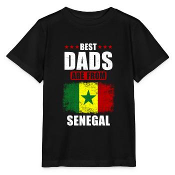 Les meilleurs pères sont du Sénégal - T-shirt bio MINI CREATOR Stanley/Stella Enfant - noir - Devant - Mikhail (115cm)