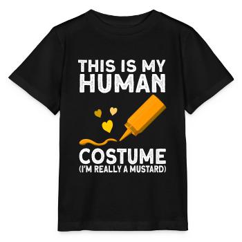 Cadeau de costume de moutarde - T-shirt bio MINI CREATOR Stanley/Stella Enfant - noir - Devant - Mikhail (115cm)