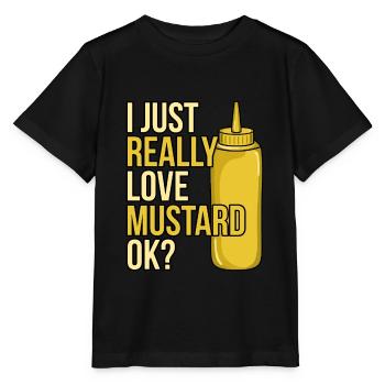 Cadeau de bouteille de sauce à la moutarde - T-shirt bio MINI CREATOR Stanley/Stella Enfant - noir - Devant - Mikhail (115cm)