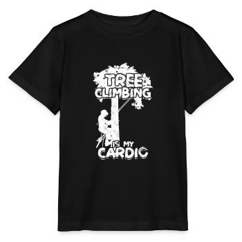 Tree Climbing Is My Cardio Logger Tree Climber - - Stanley/Stella MINI CREATOR Kids’ T-Shirt - black - Front - Mikhail (115cm)