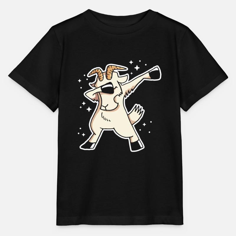 Chèvre Chèvre Chèvres - T-shirt bio MINI CREATOR Stanley/Stella Enfant - noir