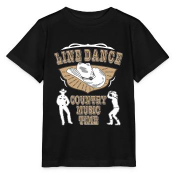 LINE DANCE COUNTRY MUSIC TIME - T-shirt bio MINI CREATOR Stanley/Stella Enfant - noir - Devant - Mikhail (115cm)