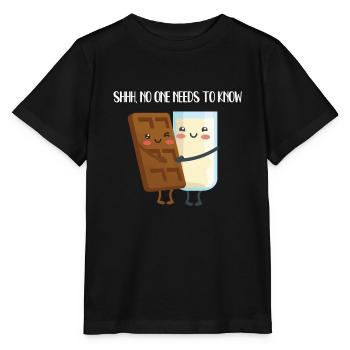Schokomilch Geheimnis - Stanley/Stella Kinder T-Shirt MINI CREATOR  - Schwarz - Vorne - Mikhail (115cm)