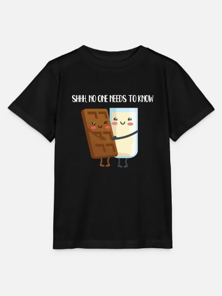 Schokomilch Geheimnis - Stanley/Stella Kinder T-Shirt MINI CREATOR  - Schwarz