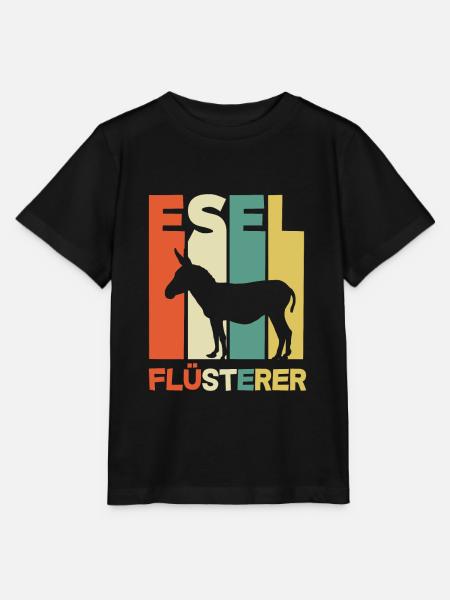 Esel Flüsterer Lustiges Esel Geschenk - Stanley/Stella Kinder T-Shirt MINI CREATOR - Schwarz