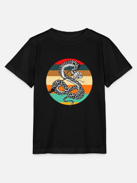 Schlange Schlange Schlange - Stanley/Stella Kinder T-Shirt MINI CREATOR  - Schwarz