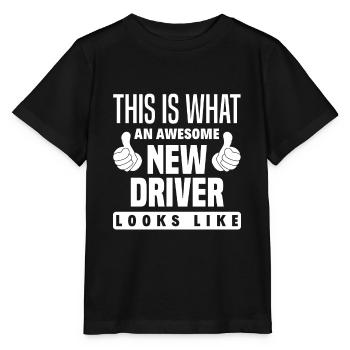 Driver's License Passed Gift - Stanley/Stella MINI CREATOR Kids’ T-Shirt - black - Front - Mikhail (115cm)