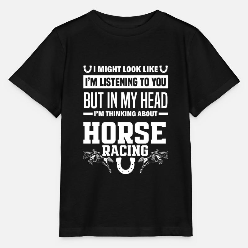 Courses de chevaux - T-shirt bio MINI CREATOR Stanley/Stella Enfant - noir