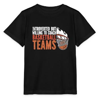 Basketballtrainer Basketball Trainer Coach - Stanley/Stella MINI CREATOR Kids’ T-Shirt - black - Front - Mikhail (115cm)