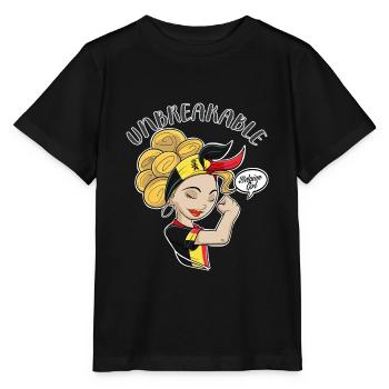 Belgian Girl Unbreakable I Belgian Heritage I - Stanley/Stella Kinder T-Shirt MINI CREATOR  - Schwarz - Vorne - Mikhail (115cm)