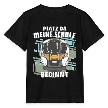 PLATZ DA MEINE SCHULE BEGINNT - Stanley/Stella Kinder T-Shirt MINI CREATOR  - Schwarz - Vorne - Mikhail (115cm)