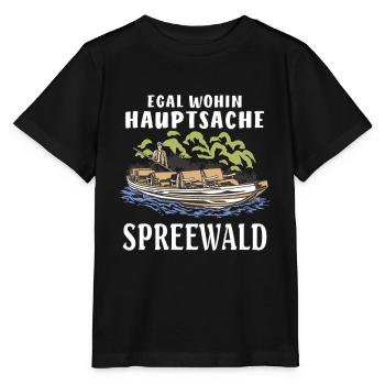EGAL WOHIN HAUPTSACHE SPREEWALD - Stanley/Stella Kinder T-Shirt MINI CREATOR  - Schwarz - Vorne - Mikhail (115cm)