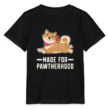 Made for Pawtherhood - Corgi Dog Lover Dog Owner - Stanley/Stella MINI CREATOR Kids’ T-Shirt - black - Front - Mikhail (115cm)