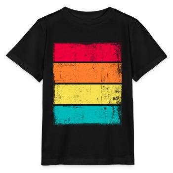Sunset Grunge Hintergrund - Stanley/Stella Kinder T-Shirt MINI CREATOR  - Schwarz - Vorne - Mikhail (115cm)