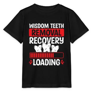Enlèvement des dents de sagesse Survivant des dents de sagesse - T-shirt bio MINI CREATOR Stanley/Stella Enfant - noir - Devant - Mikhail (115cm)