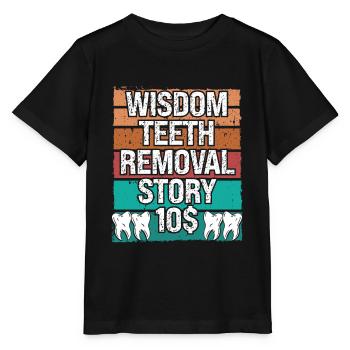 Histoire d’enlèvement des dents de sagesse Dent de sagesse - T-shirt bio MINI CREATOR Stanley/Stella Enfant - noir - Devant - Mikhail (115cm)