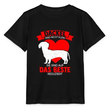 Dackel sind auf das Beste Reduziert Dackel Geschen - Stanley/Stella Kinder T-Shirt MINI CREATOR  - Schwarz - Vorne - Mikhail (115cm)