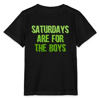 Saturdays Are For The Boys Matching Father Day - Stanley/Stella MINI CREATOR Kids’ T-Shirt - black - Front - Mikhail (115cm)