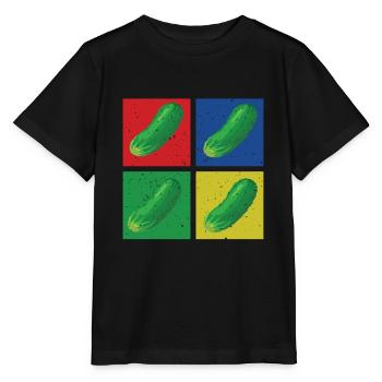 Concombres - T-shirt bio MINI CREATOR Stanley/Stella Enfant - noir - Devant - Mikhail (115cm)