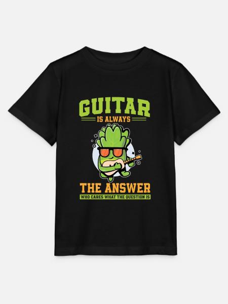 Kopfsalat Gitarre - Stanley/Stella Kinder T-Shirt MINI CREATOR  - Schwarz