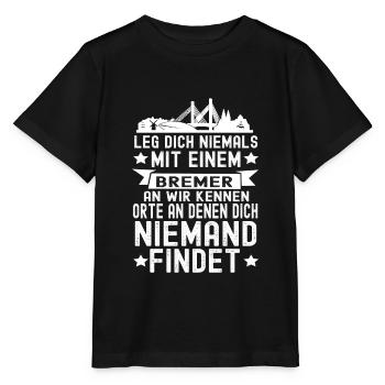 Bremen - Stanley/Stella Kinder T-Shirt MINI CREATOR  - Schwarz - Vorne - Mikhail (115cm)