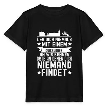 Duisburg - Stanley/Stella Kinder T-Shirt MINI CREATOR  - Schwarz - Vorne - Mikhail (115cm)