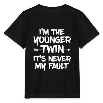 Zwillingsgeschwister Angebot für einen zweieiigen - Stanley/Stella Kinder T-Shirt MINI CREATOR  - Schwarz - Vorne - Mikhail (115cm)