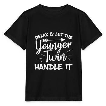 Zwillingsgeschwister Angebot für einen zweieiigen - Stanley/Stella Kinder T-Shirt MINI CREATOR  - Schwarz - Vorne - Mikhail (115cm)