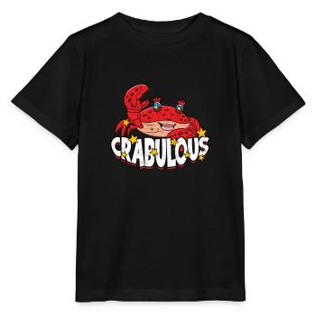 Crabe crabuleux - Crabe rouge Homard Langouste Fruits de mer - T-shirt bio MINI CREATOR Stanley/Stella Enfant - noir - Devant - Mikhail (115cm)