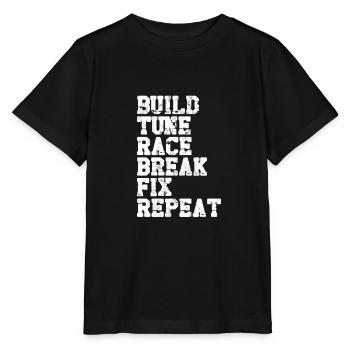 Construire la course à la vitesse de rupture de répétition - Ghetto Style - T-shirt bio MINI CREATOR Stanley/Stella Enfant - noir - Devant - Mikhail (115cm)