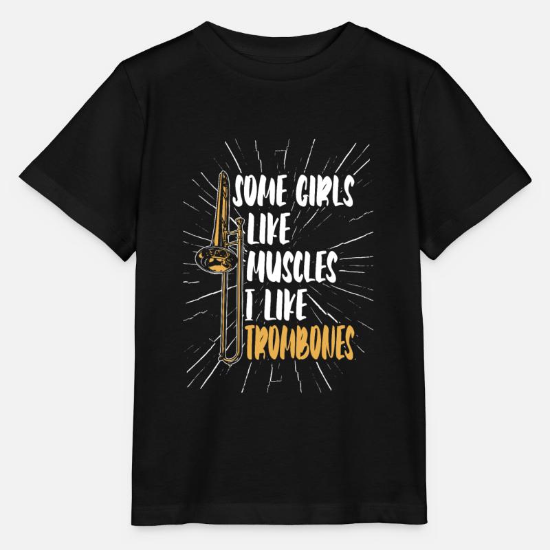 Trombone - T-shirt bio MINI CREATOR Stanley/Stella Enfant - noir