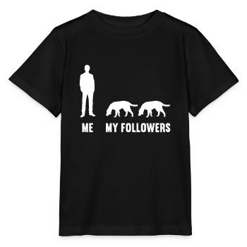 Moi et mes adeptes Chien Chien Chien Chiens - T-shirt bio MINI CREATOR Stanley/Stella Enfant - noir - Devant - Mikhail (115cm)