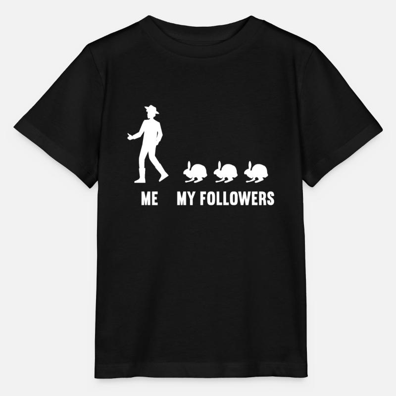 Moi et mes adeptes lapin lapin lapins - T-shirt bio MINI CREATOR Stanley/Stella Enfant - noir