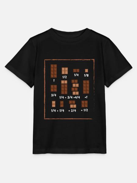 Schoko Mathe Mathematik Mathe Schokolade - Stanley/Stella Kinder T-Shirt MINI CREATOR  - Schwarz