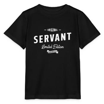 Serviteur Drôle Titre d’emploi Profession Travailleur d’anniversaire - T-shirt bio MINI CREATOR Stanley/Stella Enfant - noir - Devant - Mikhail (115cm)