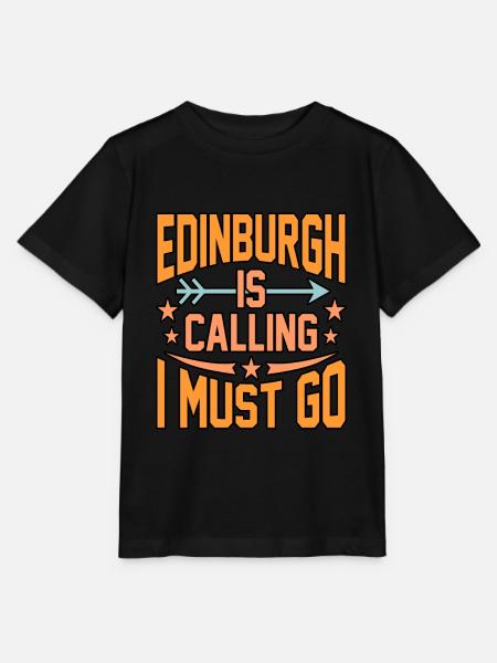 Edinburgh Reisegeschenk - Stanley/Stella Kinder T-Shirt MINI CREATOR - Schwarz