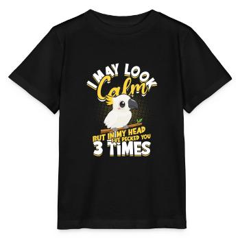 I may look calm but in my head I've bitten you - - Stanley/Stella MINI CREATOR Kids’ T-Shirt - black - Front - Mikhail (115cm)