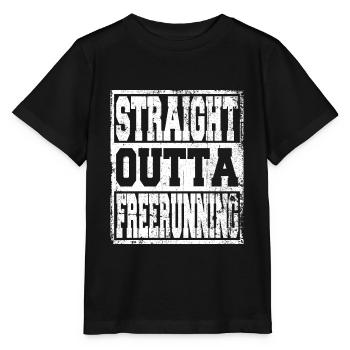 Freerunning en disant drôle - T-shirt bio MINI CREATOR Stanley/Stella Enfant - noir - Devant - Mikhail (115cm)